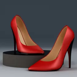 3D Models High Heeled Shoe 3D model