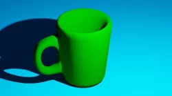 3D Mug Low-poly  3D model