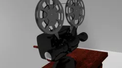 3D Projector Model Low-poly  3D model