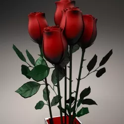 3d rose 3D model