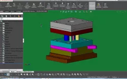 A small and simple progressive sheet metal die