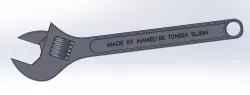 adjustable wrench or spanner