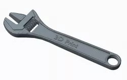 Adjustable Wrench or Spanner for 3D Printing