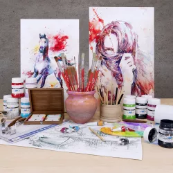 Artist set 3D model