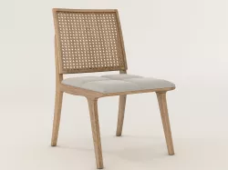 C120 Wood Chair  3D model