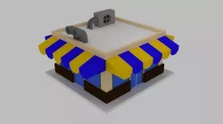 Cartoon Cafe Low-poly  3D model