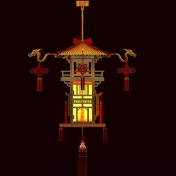 Chinese Palace Lantern 3D model