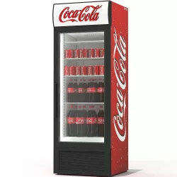 Coca cola beverage fridge 3D model