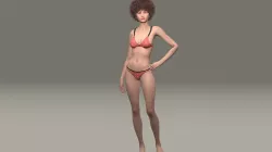Daphny Low-poly  3D model