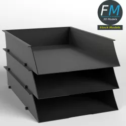Document trays 3D model