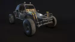 dune buggy Low-poly  3D model