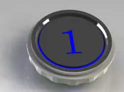Elevator push button panel
