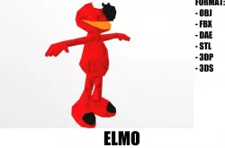 Elmoo Low-poly  3D model