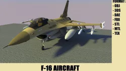 F-16 AIRCRAFT 3D model