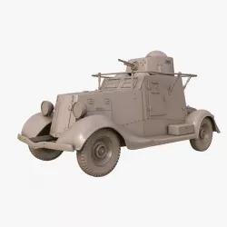 FAI M Armoured Car Clay Mental Ray 3D model