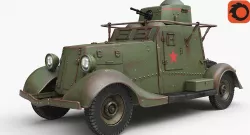 FAI M Armoured Car Corona 3D model