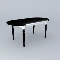 FAUSTINE white table houses the world 3D model