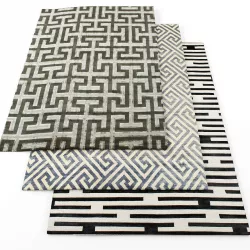 FAYETTE STUDIO GEOMETRIC RUGS4 Low-poly  3D model