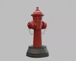 Fire Hydrant 24 - Old Vintage style 3D model