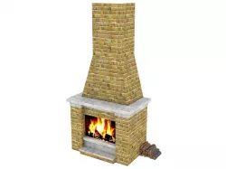 Fireplace 3D model