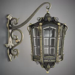 Forged lamp 3D model