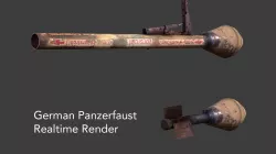 German Panzerfaust WWII Panzer Low-poly  3D model