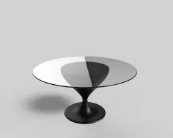 Glass table new design