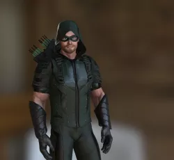Green Arrow -CW season 4 Suit- High detailed PBR 3D model