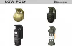 Grenade Pack Low-poly  3D model