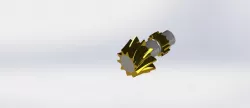 Helical bevel gear