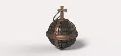 Holy hand grenade from movie Ready player one 3D model
