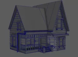 House from the Disney movie Up Low-poly  3D model