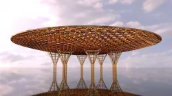 Inverted Canopy architectural structure 3D model