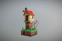 Isometric Tower 3D model
