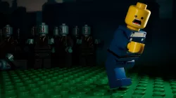Legoman Scaping from Zombies 3D model
