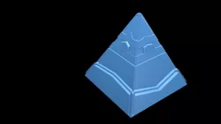 Low poly futuristic pyramid Low-poly  3D model
