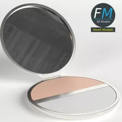 Makeup pocket powder 3D model