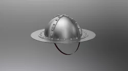 Medieval infantrymen helmet 3D model