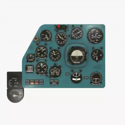 Mi-8MT Mi-17MT Left Panels Board Russian Low-poly  3D model