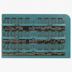Mi-8MT Mi-17MT Right Circuit Breaker Console English Low-poly  3D model