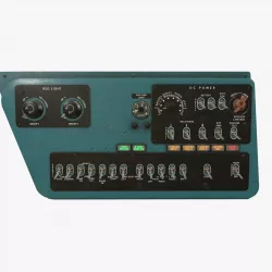 Mi-8MT Mi-17MT Right Side Console English Low-poly  3D model