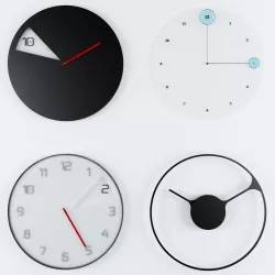 Modern Clock 3D model