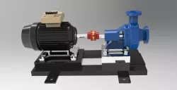 Motor with pump along with coupling