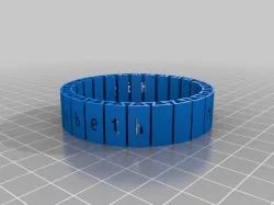 My Customized dual flexible name bracelet
