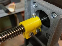 NEMA17 motor to Acme lead screw shaft coupling