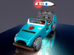 NEW MODEL FRED FLINTSTONE POLICE CAR