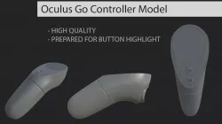 Oculus Go Controller VR 3D model