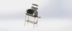 Oil drum barrel BBQ
