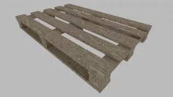 Pallet Low Poly 3D model adapted UE4 Unity Low-poly  3D model