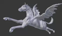 pegasus rigged 3D model